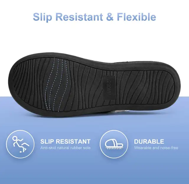 New Men's Comfort Wool-Like Plush Fleece Indoor Slipper/US11-12 in Men's in Calgary - Image 6
