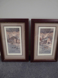 Wm. Biddle "Wintertime" LE framed prints