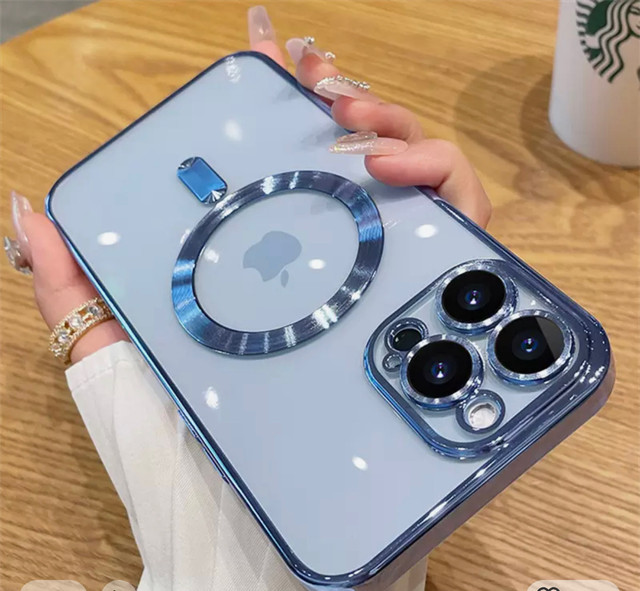 Clear Magnetic iPhone 14 case-Blue in Cell Phone Accessories in Chatham-Kent