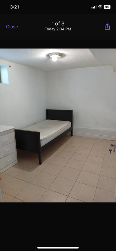 One basement private bedroom is available for rent from September first. Separated entrance. The hou...