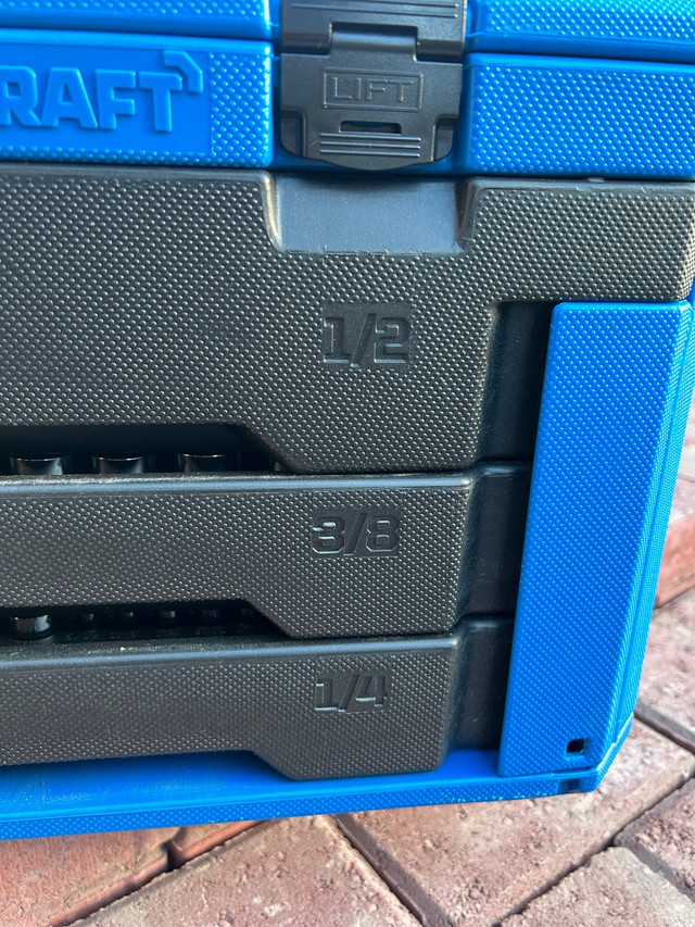 Mastercraft Socket Set, 270pc, SAE / Metric, CRV, NickelChrome Hand