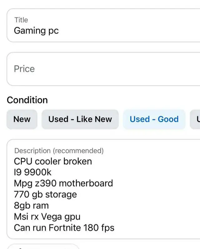 gaming computer for parts in Desktop Computers in Edmonton - Image 3
