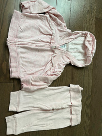 Baby girl pink Jogging outfit - size 9 months
