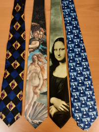 Master artist themed ties