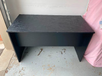 Desk - Standing with 1/2 Back Panel- Black. 47”L x 23.5”W x 28”H