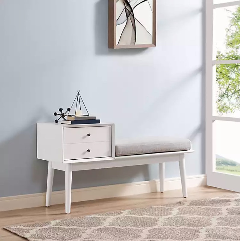 MCM / MidCentury Modern Hallway Storage Bench Couches & Futons