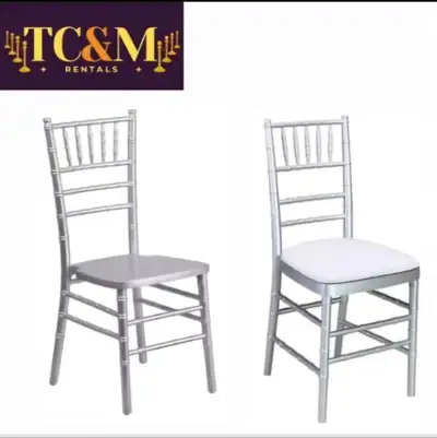 Chivalry chairs Pop up tents Folding tables Crowd control posts Red and black carpets. .....and more...