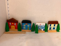 Replacement Houses & Trees Wooden Train Set   (5)