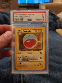 1999 Pokemon Electrode Jungle Holo Rare 2/64 PSA 5 EX No Symbol 