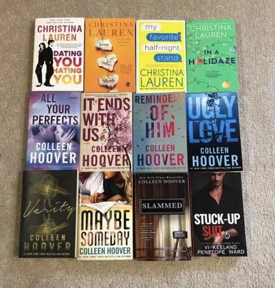 Christina Lauren and and Colleen Hoover books, View more
