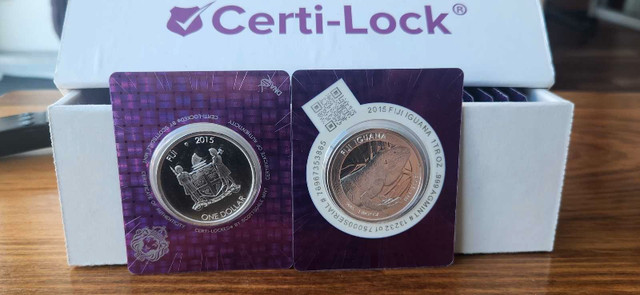 2015 1 oz Fiji Iguana Silver Coin dans Autre  à Ville de Toronto - Image 2