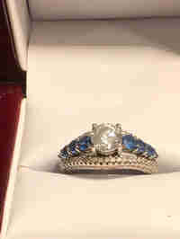 Ur for7500 apprais$12,000 1.25 carat diamond 14k white gold ring