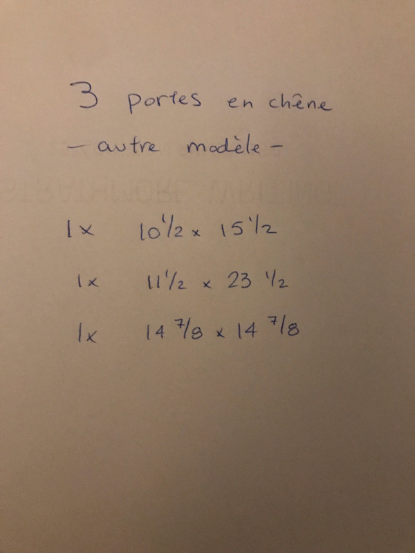 lot de portes d'armoires de cuisine NEUVES en chêne naturel dans Armoires et revêtements de comptoir  à Ville de Montréal - Image 3