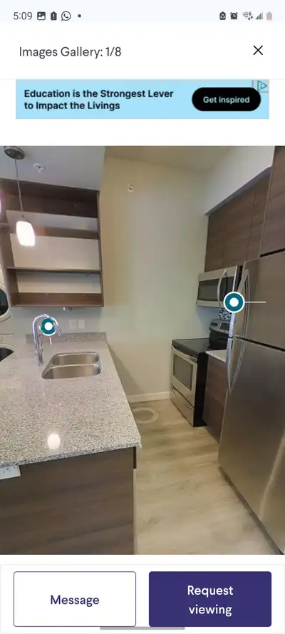 furnished 1 bedroom apartment available near waterloo / wilfredlaurier university.walking distance t...