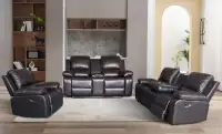 Manual recliner sofa set 