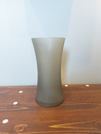 Dark Frosted Glass Vase
