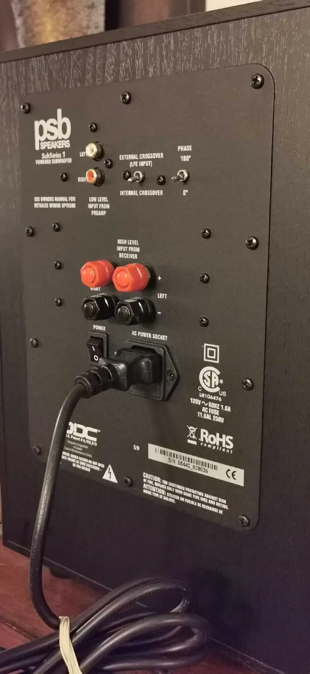 PSB SubSeries 1 Powered Subwoofer - $7062863727861889122