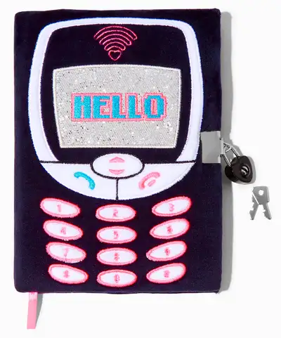 Cellphone Plush Lock Diary (New), View more