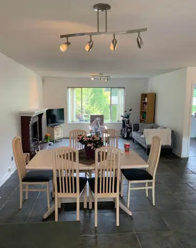 Master Bedroom for rent in the upper level of a house in North Vancouver. Two quiet female roommates...