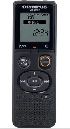 Olympus VN-541PC 4GB Digital Voice Recorder - Black, View more