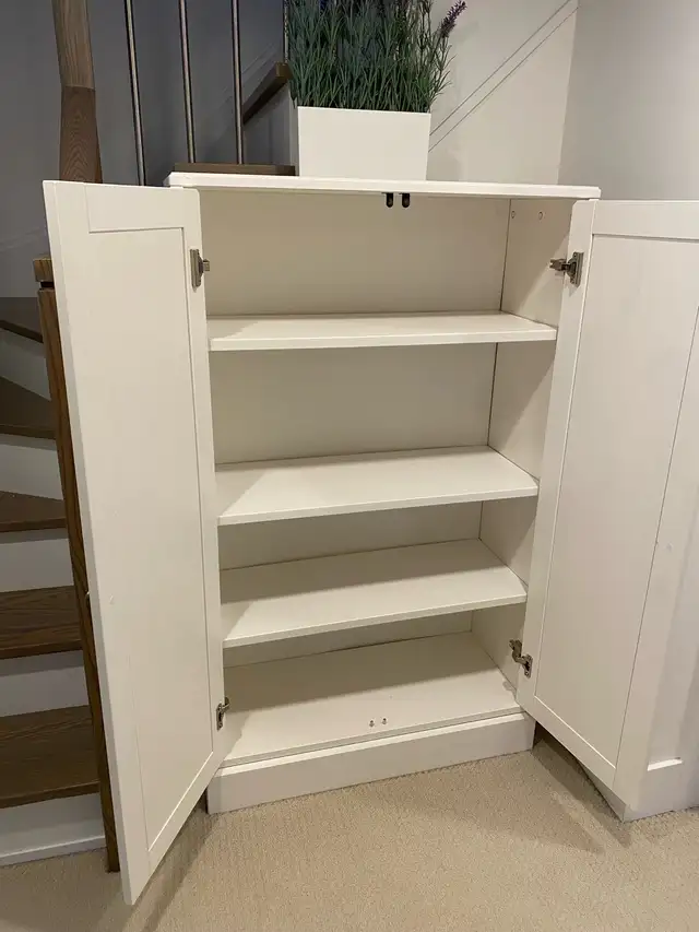 IKEA white WOOD Havsta cabinet, Tall. in Other in Ottawa - Image 5