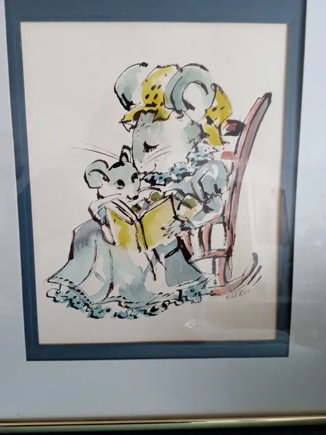 Original signed Kai-Liis McInnes Watercolor and Ink Painting in Arts & Collectibles in Ottawa - Image 4
