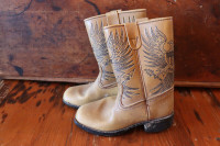 Vintage Pair of Kid's Cowboy Boots - For Display Only