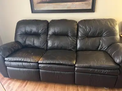 Leather Recliner Sofa, View more
