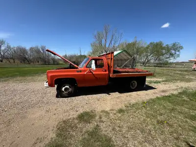Continplating selling my 75 dually Chevy. Runs/Drives/Stops. Been in the family since new, still hav...