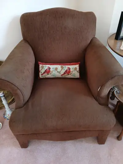 Burgandy Cozy Armchair, View more
