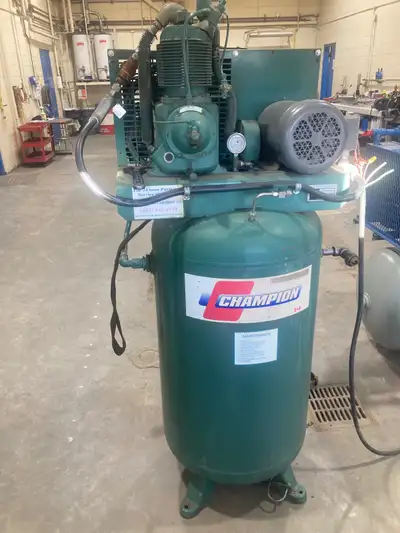Stand up air compressor in good condition , View more