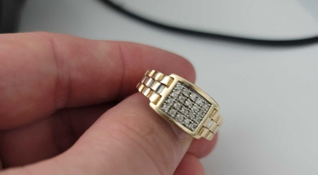 10k diamond gold ring SOLD in Jewellery & Watches in Saint John