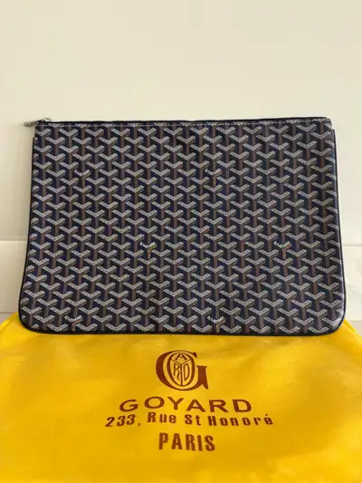 Flat zip pouch clutch bag, View more