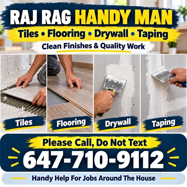 Raj- Handy Man Brampton (Please call)