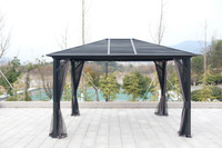 10x10 10x12 Gazebo Aluminum Toit Rigide en Tole! NEW