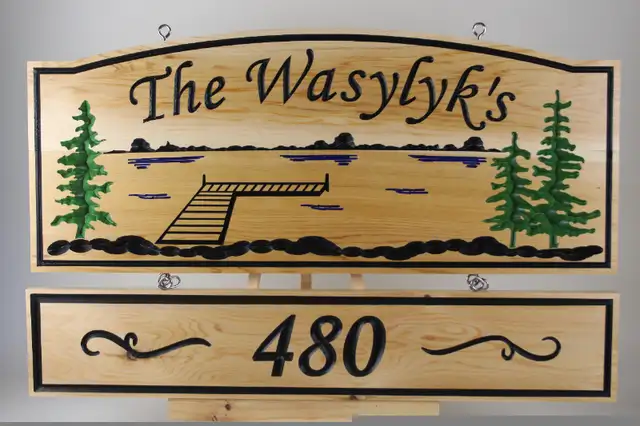 Custom Carved Select Cedar or Fir Wood Signs: Vancouver in Patio & Garden Furniture in Vancouver - Image 5