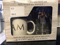 Brand new coffee mug and beer mug set 