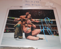 Shayna Baszler signed 8x10 photo WWE NXT Wrestling Lutte