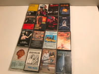 Cassette tape lot.Metal,classic rock 2$ each.plus free tapes.
