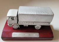 Vintage Rare Die Cast The Leyland "COMET" Truck Model/ Wood Base