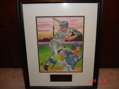 Signed Limited Edition print of Roberto Alomar