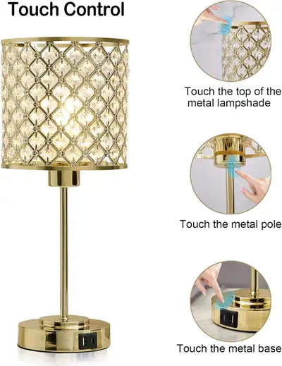 ENSEMBLE DE 2 BELLES LAMPES EN VRAI CRYSTAL NEUVES À VENDRE VITE, View more