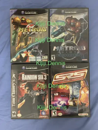 GameCube Games (Like New), Metroid Prime & Prime 2 Echoes + More