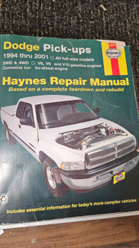 94-01 Dodge Full Size Pickup Haynes Manual