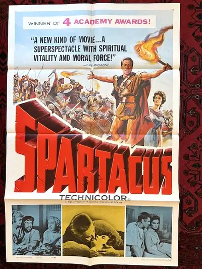 Original Kubrick's SPARTACUS (1960) 1 Sheet Poster  Kirk Douglas, View more