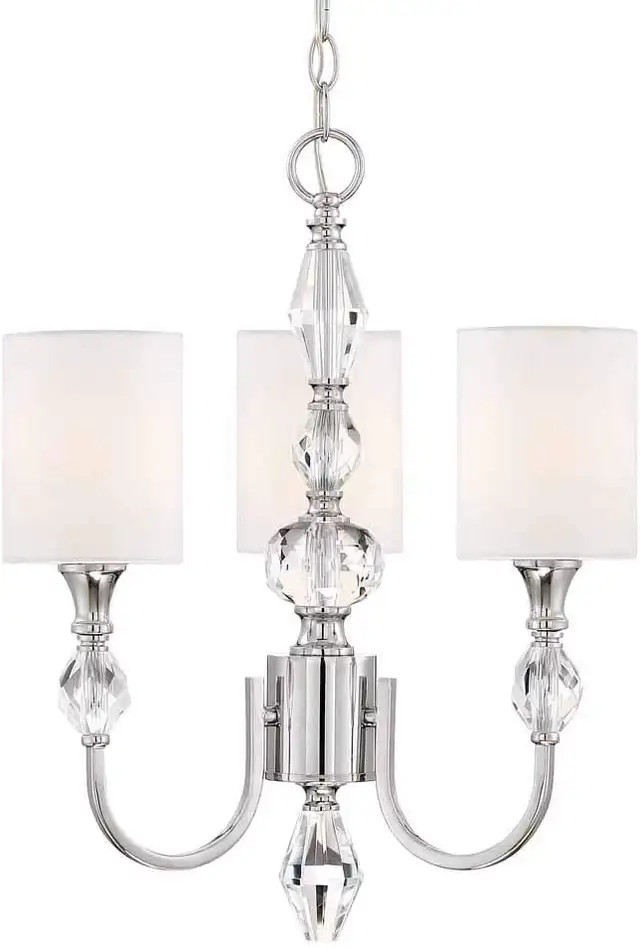 (NEW) Designers Fountain 89983-CH Evi 3 Light Chandelier Chrome in Indoor Lighting & Fans in City of Toronto - Image 3