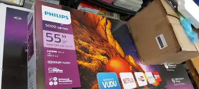 Philips 55" 4K Ultra HDTV, USED, 4K excellent working condition, View more