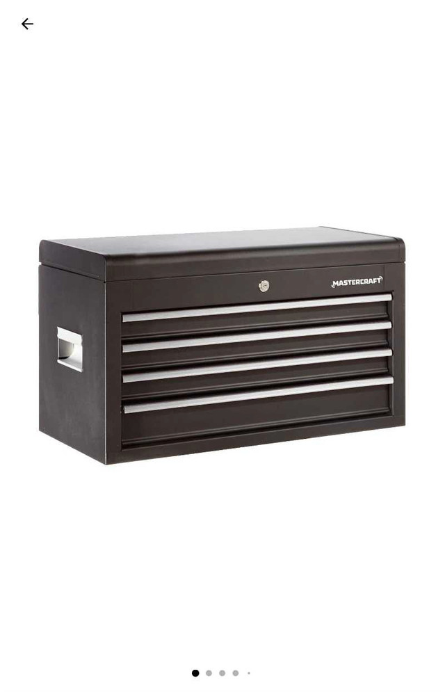 Mastercraft 26" 4 Drawer Tool Box, Black (BRAND NEW) in Tool Storage & Benches in London - Image 2