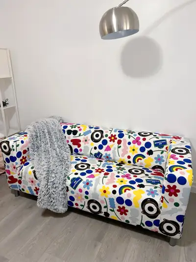 Like new Colorful Patterned Sofa,small fee for delivery, View more
