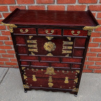 ⭐ Beautiful Korean Cabinet With Brass Trim - READ AD